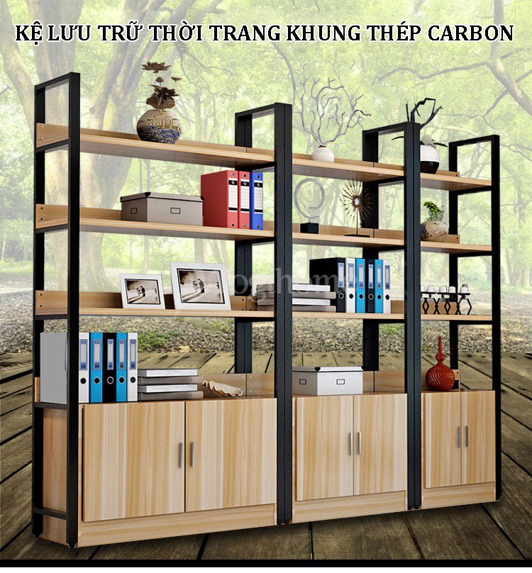 Giá kệ KTB003 lưu trữ thời trang khung thép carbon chắc chắn