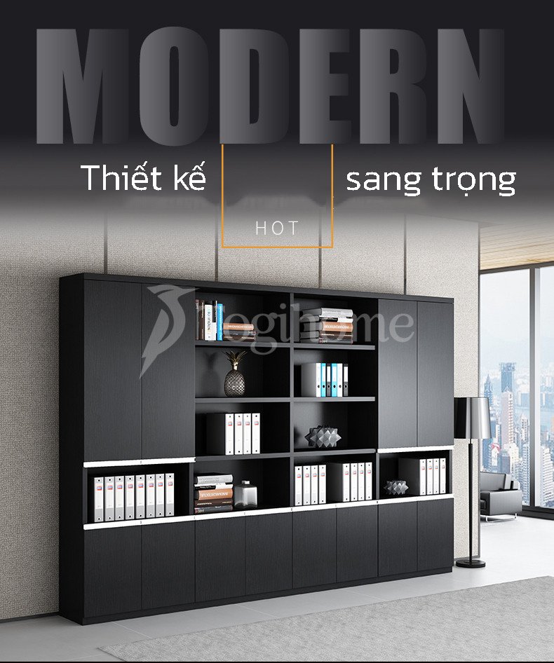 Tủ lưu trữ văn phòng KVP024 thiết kế sang trọng