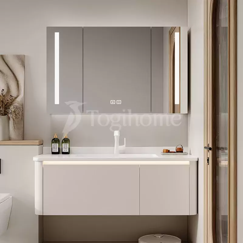 Tủ lavabo LGBT013 kiểu dáng hiện đại kết hợp mặt vân đá sang trọng 