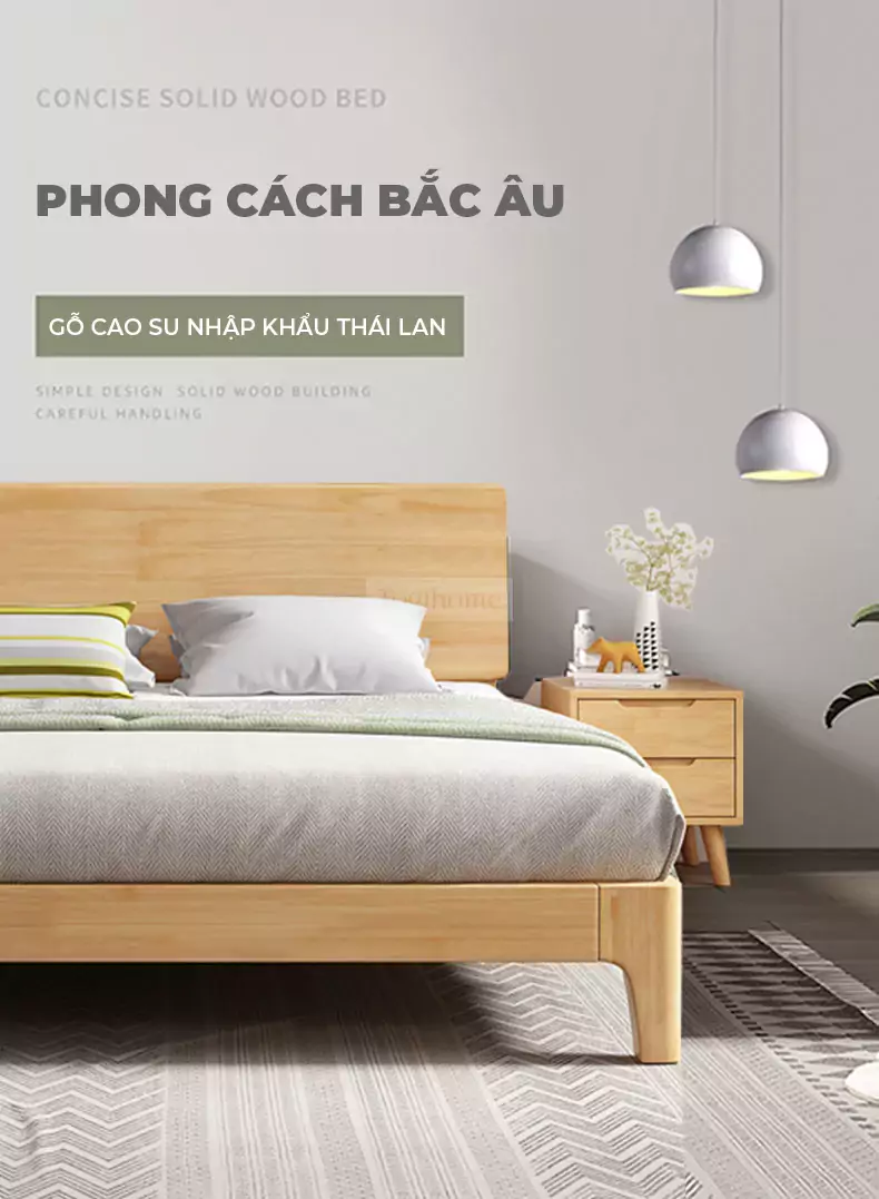 Giường Ngủ Gỗ Tự Nhiên TOGI Smart SC121