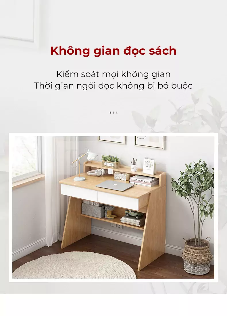Bàn Học Sinh Kèm Ngăn Kéo TOGI Smart BH035 sở hữu thiết kế hiện đại và sang trọng, là điểm nhấn hoàn hảo cho không gian học tập của mọi em học sinh.