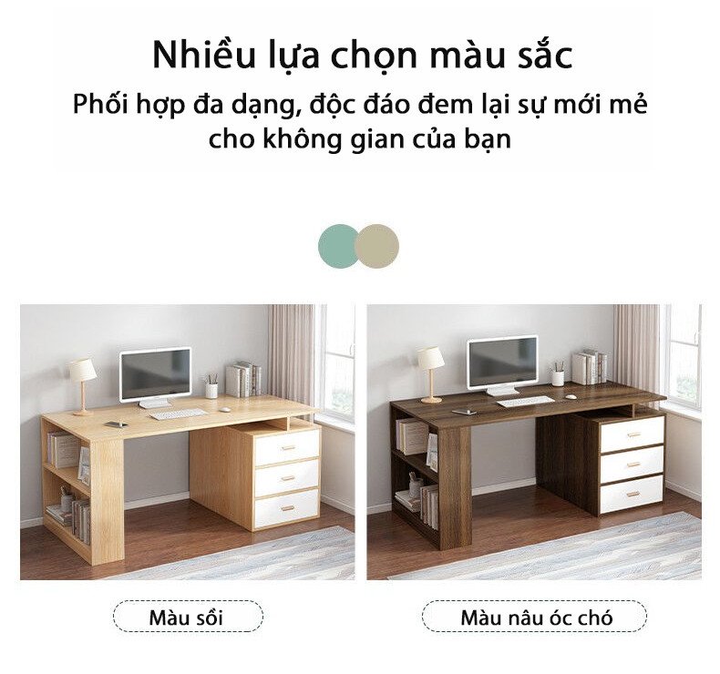 Bàn làm việc BLV036 đa dạng tùy chọn