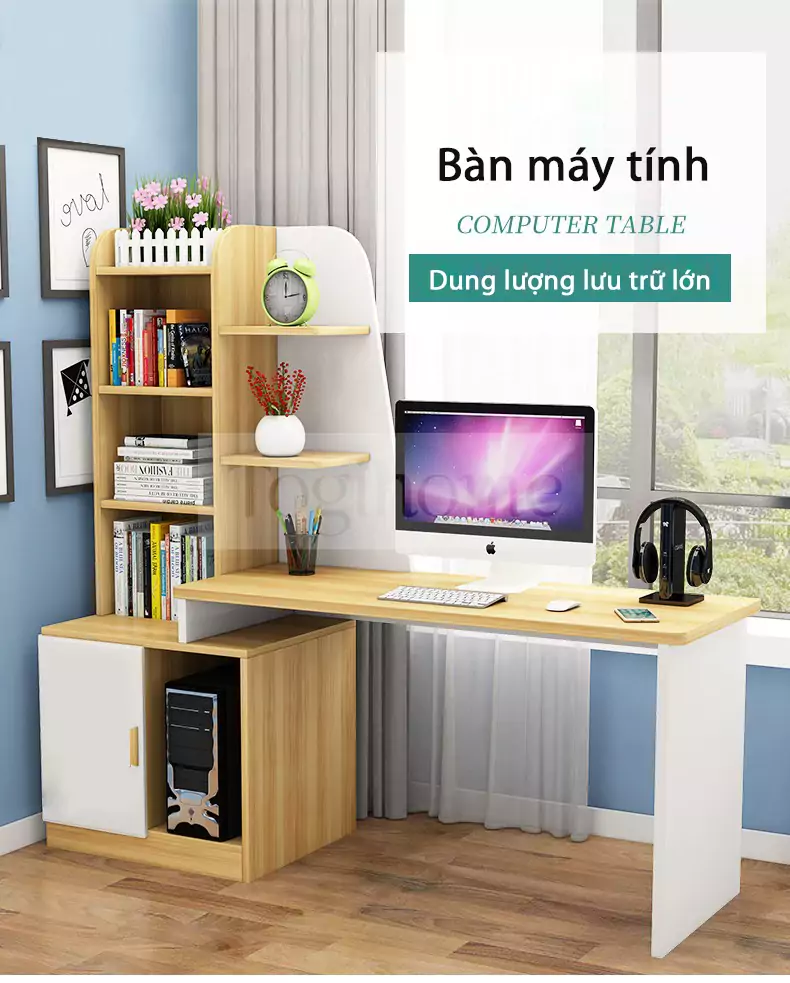 Với thiết kế t&iacute;ch hợp kệ s&aacute;ch, B&agrave;n Học K&egrave;m Kệ S&aacute;ch TOGI Smart BH045 gi&uacute;p b&eacute; tận dụng tối đa kh&ocirc;ng gian học tập m&agrave; vẫn giữ được sự gọn g&agrave;ng v&agrave; ngăn nắp.