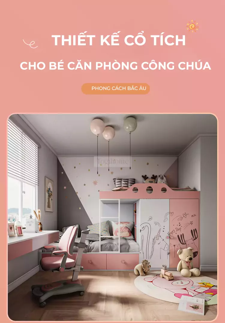 Bộ Phòng Ngủ Cho Bé Togismart VE169