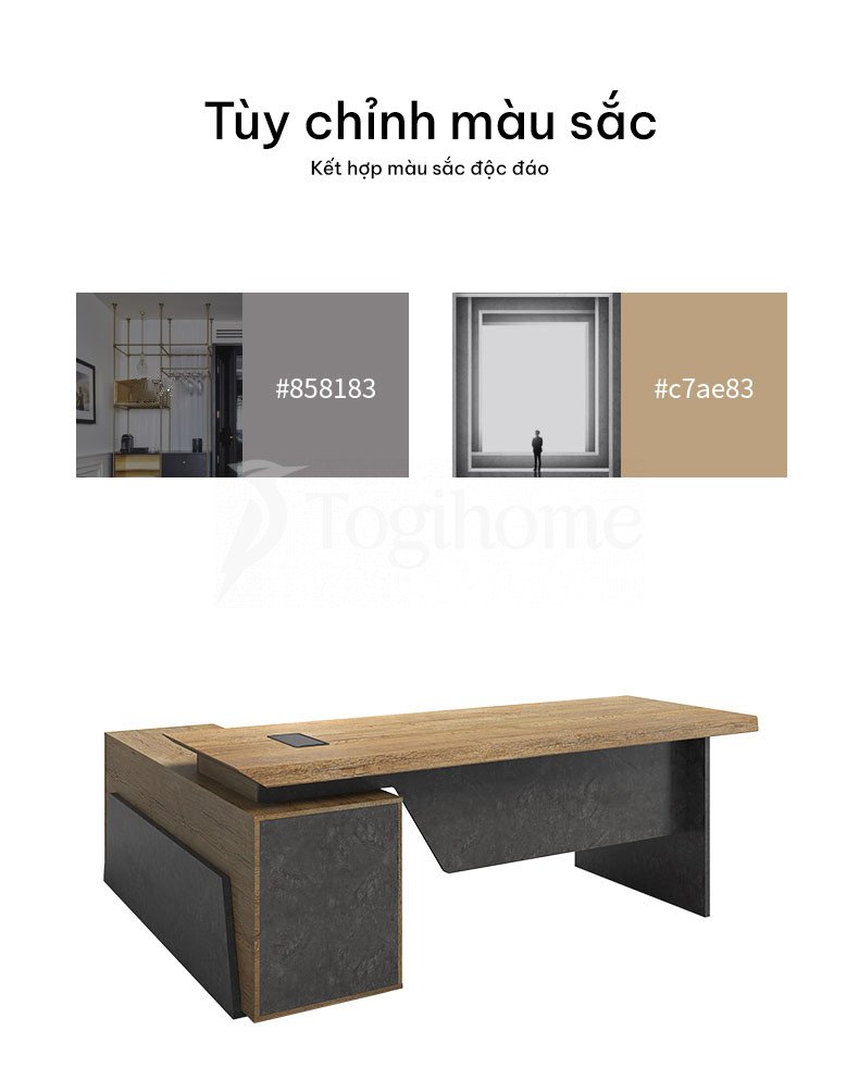 Bàn giám đốc BGD46 phong cách thiết kế