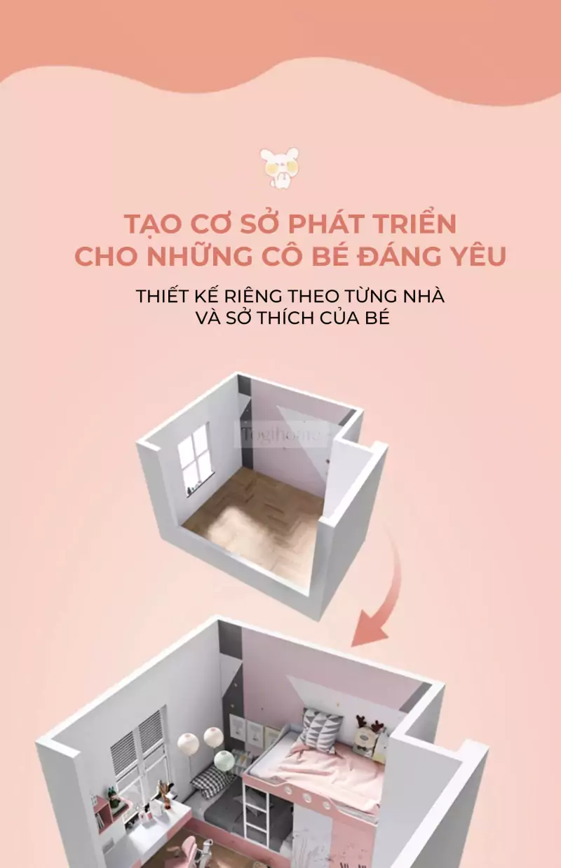 Bộ Phòng Ngủ Cho Bé Togismart VE169