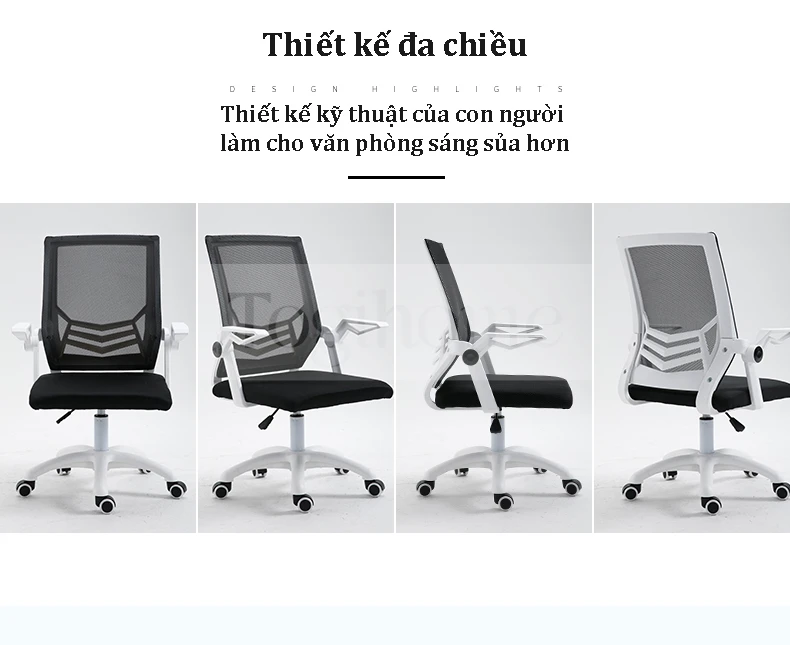 Ghế Xoay Văn Phòng TOGI Smart GX002 với các tính năng điều chỉnh cao độ, độ nghiêng và đệm lưng có thể điều chỉnh, bạn có thể tinh chỉnh ghế theo ý thích cá nhân, tạo ra một trải nghiệm ngồi thoải mái và hỗ trợ cho cơ thể.