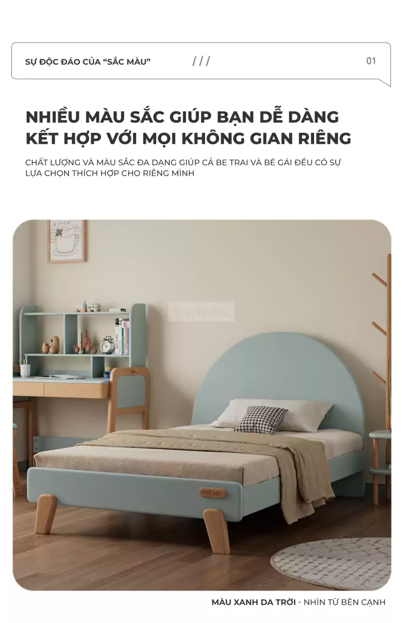 ảnh mô tả Giường Ngủ Dành Cho Bé Togismart GN026