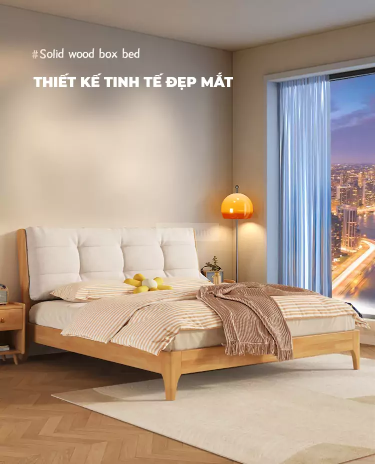 Giường Ngủ Gỗ Tự Nhiên TOGI Smart SC113