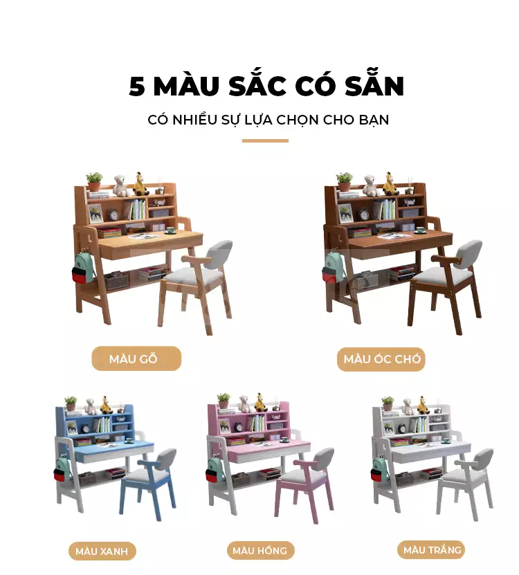 ảnh mô tả Bàn Dành Cho Học Sinh Tiểu Học TOGI Smart BH102