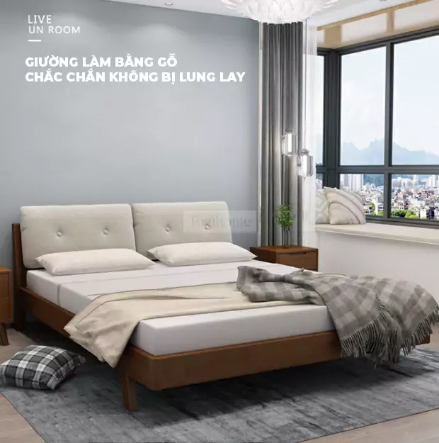 Giường Ngủ Gỗ Tự Nhiên TOGI Smart SC117
