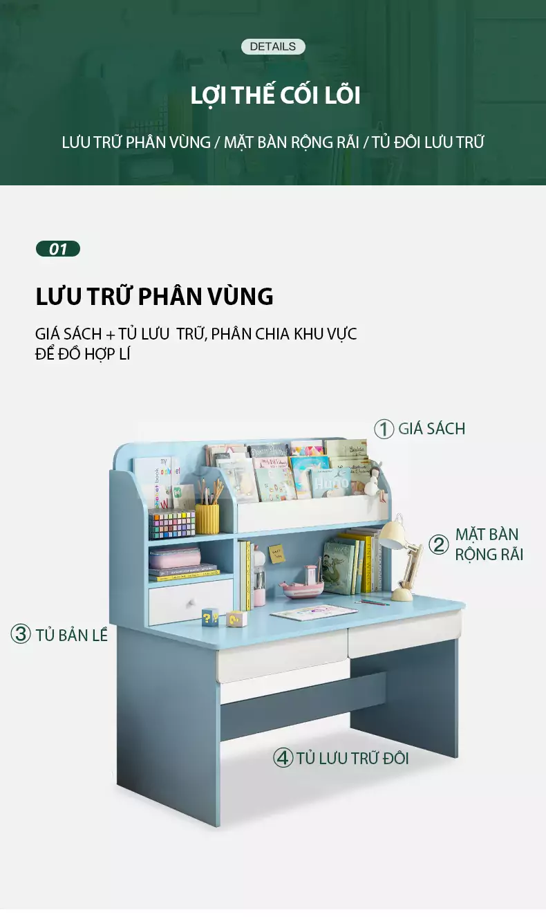 Bàn học TOGI Smart BH051 không chỉ là một sản phẩm nền tảng cho việc học tập, mà còn là một người bạn đồng hành tuyệt vời cho các em học sinh tiểu học. 