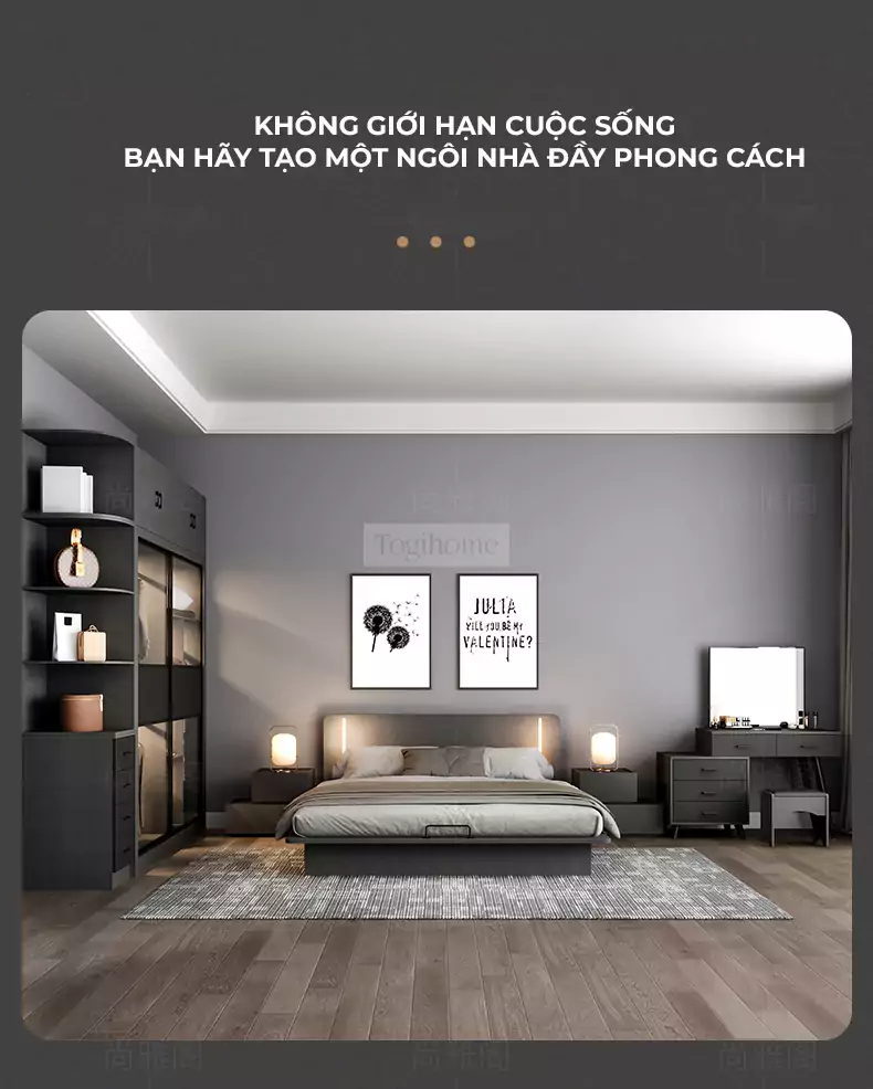 Bộ Tủ Quần Áo Togismart CX136
