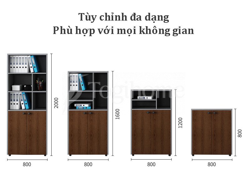 Tủ lưu trữ đa năng KS021  tùy chỉnh đa dạng