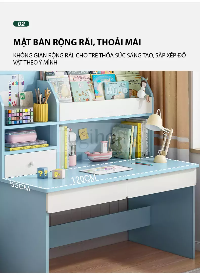 Bàn học TOGI Smart BH051 không chỉ là một sản phẩm nền tảng cho việc học tập, mà còn là một người bạn đồng hành tuyệt vời cho các em học sinh tiểu học. 