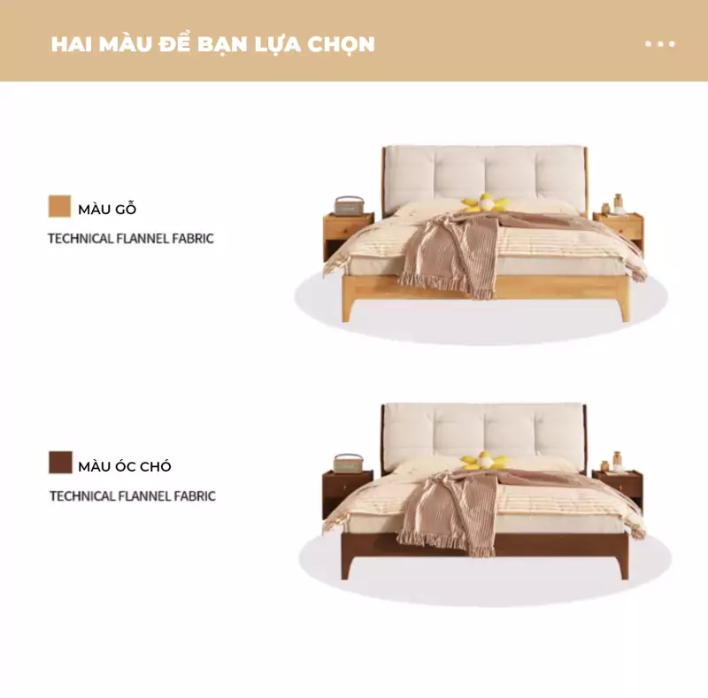Giường Ngủ Gỗ Tự Nhiên TOGI Smart SC113