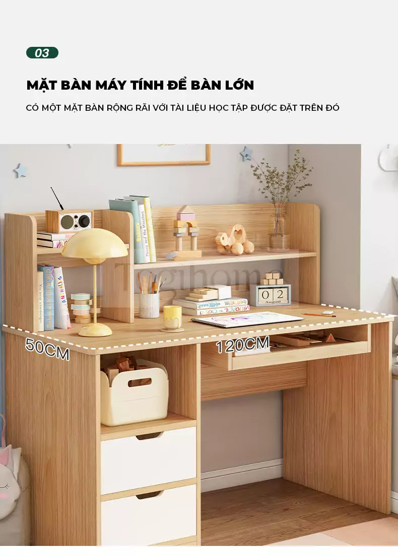 ảnh mô tả Bàn Học Sinh TOGI Smart BH109