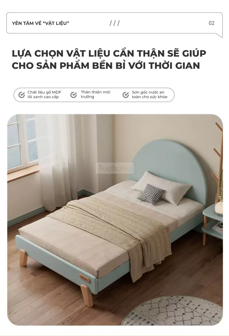 ảnh mô tả Giường Ngủ Dành Cho Bé Togismart GN026