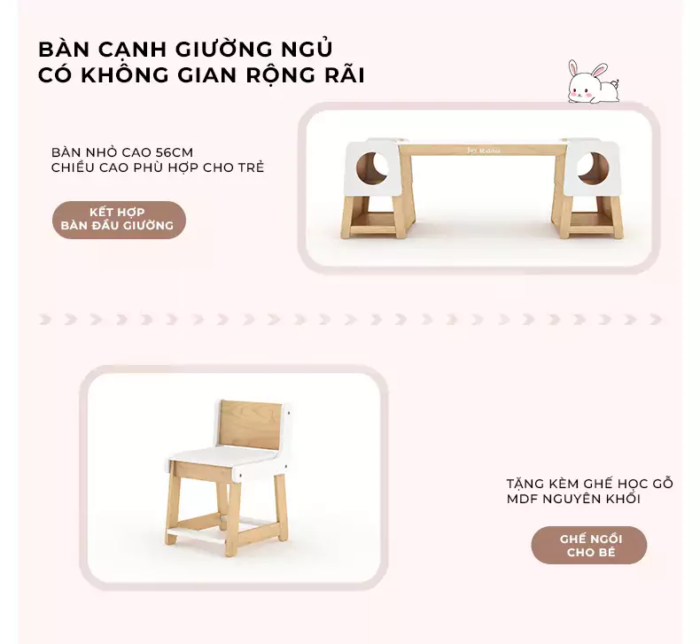 ảnh mô tả Bàn Học Cho Trẻ Em TOGI Smart BH094