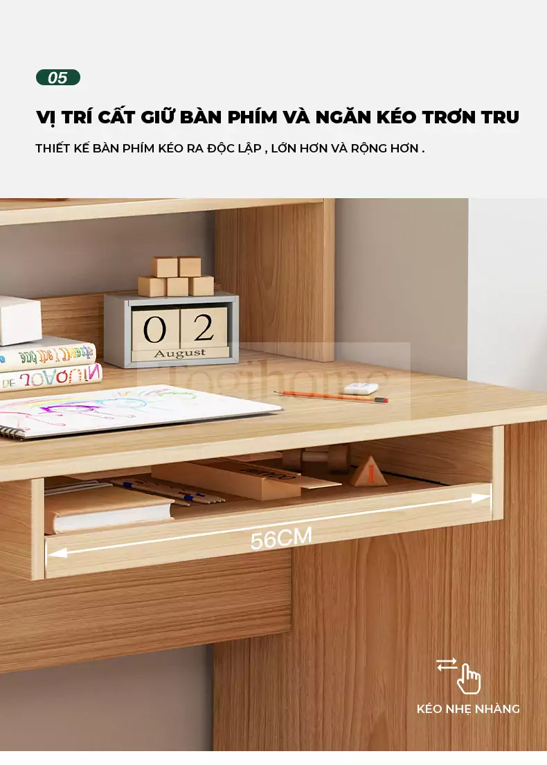 ảnh mô tả Bàn Học Sinh TOGI Smart BH109