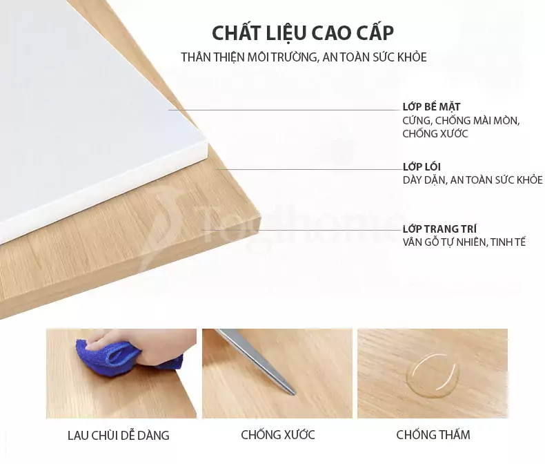 Giường ngủ kết hợp tủ lưu trữ đa năng GN010 chất liệu cao cấp