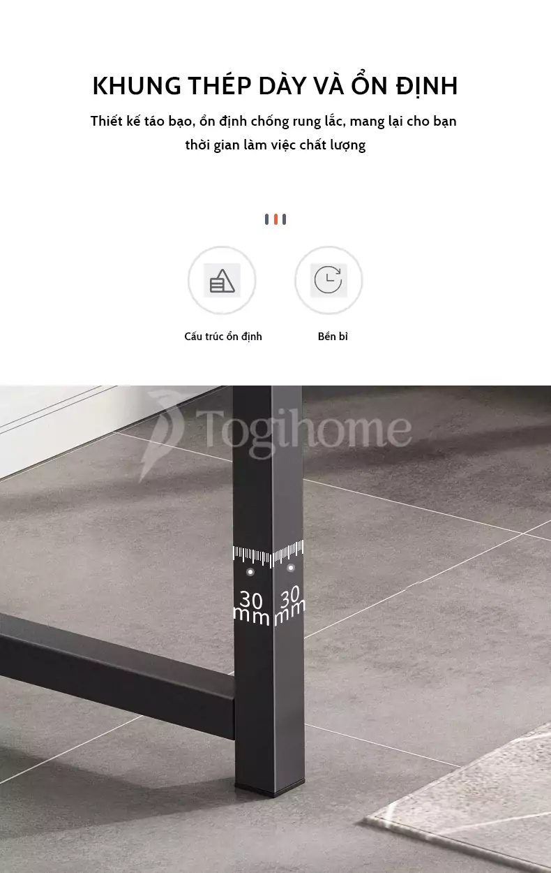 Bàn nhân viên BVP29 khung thép chắc chắn