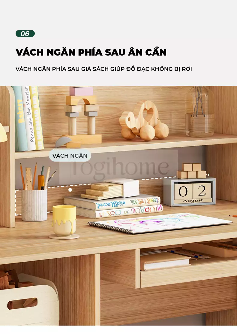 ảnh mô tả Bàn Học Sinh TOGI Smart BH109
