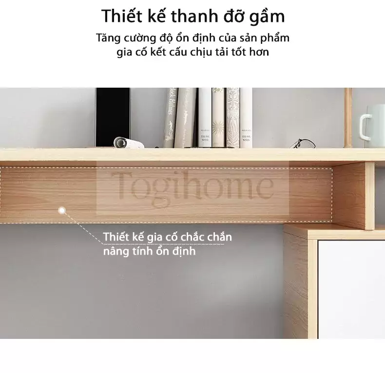 Bàn Làm Việc Kèm Kệ Sách TOGI Smart BG029