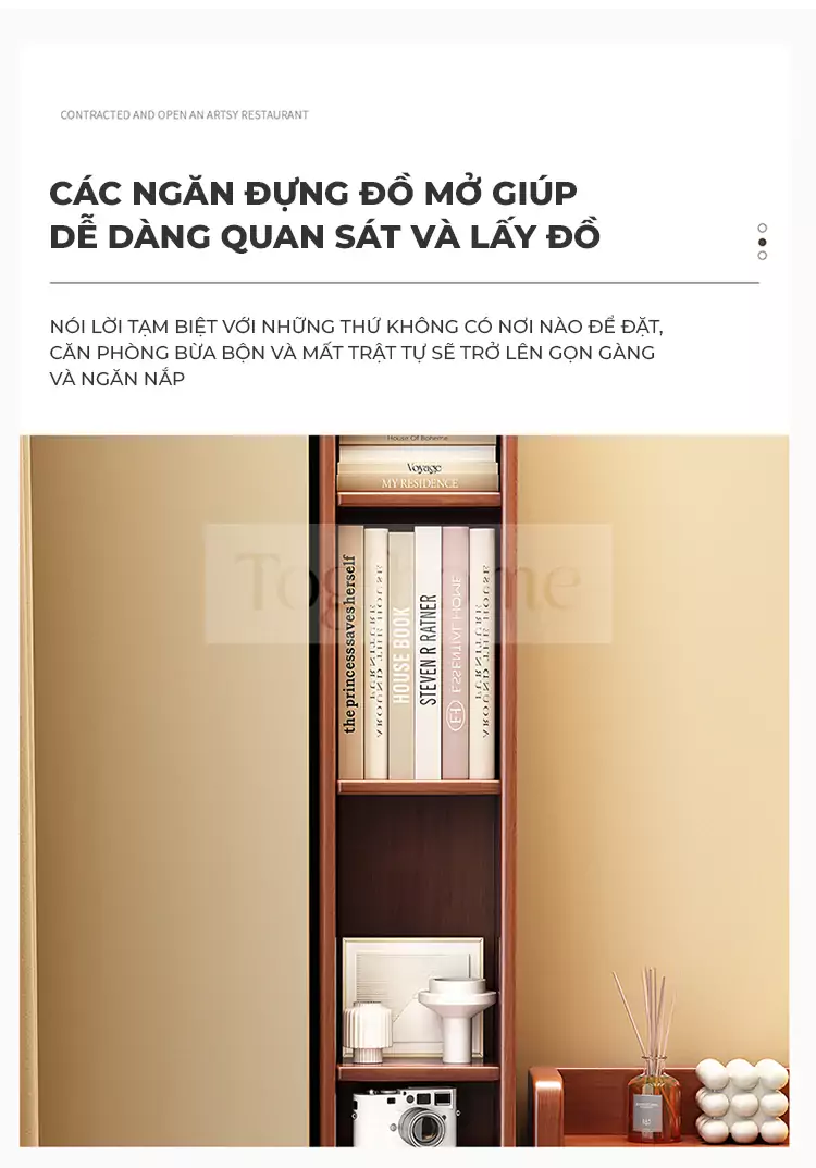 ảnh mô tả Kệ Sách Góc Tường Togismart TL 025