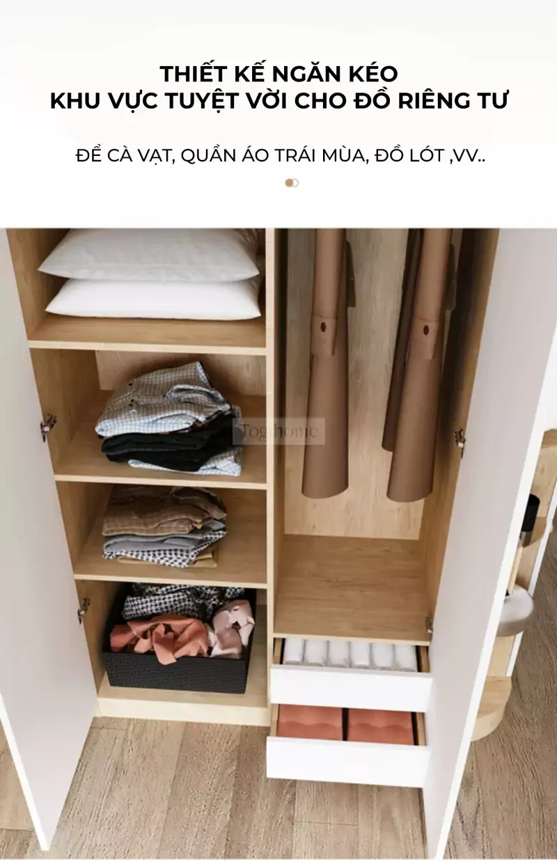 Bộ Tủ Quần Áo Togismart VX171