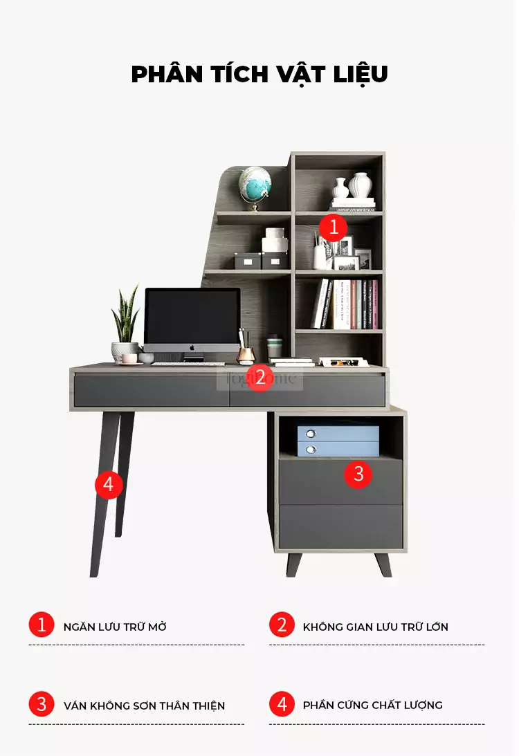 Bộ Bàn Làm Việc Togismart VX151