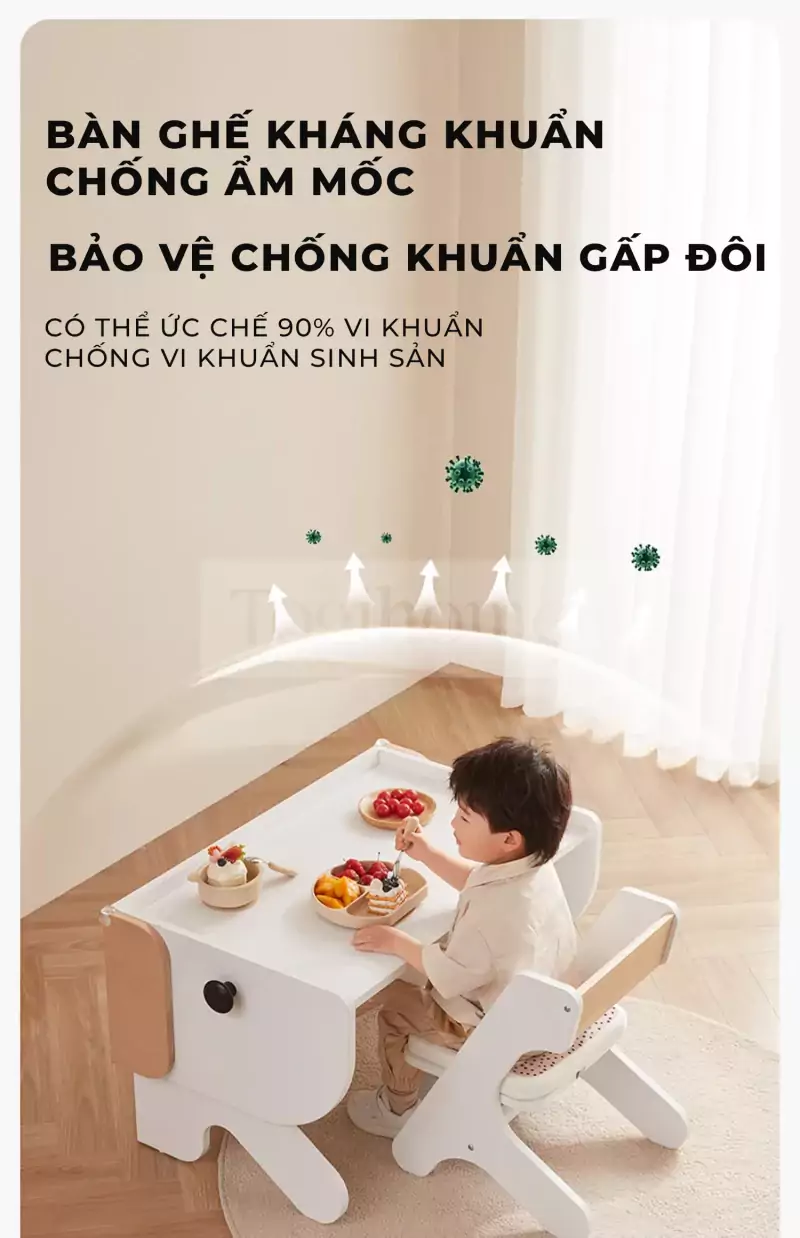 ảnh m&ocirc; tả b&agrave;n học cho trẻ em TOGI Smart BH093