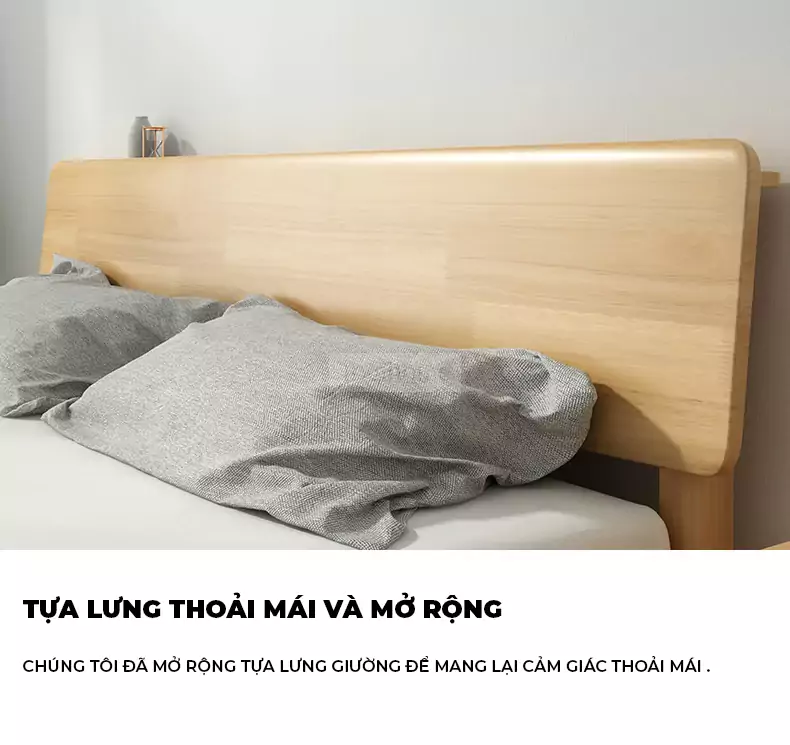 Giường Ngủ Gỗ Tự Nhiên TOGI Smart SC121