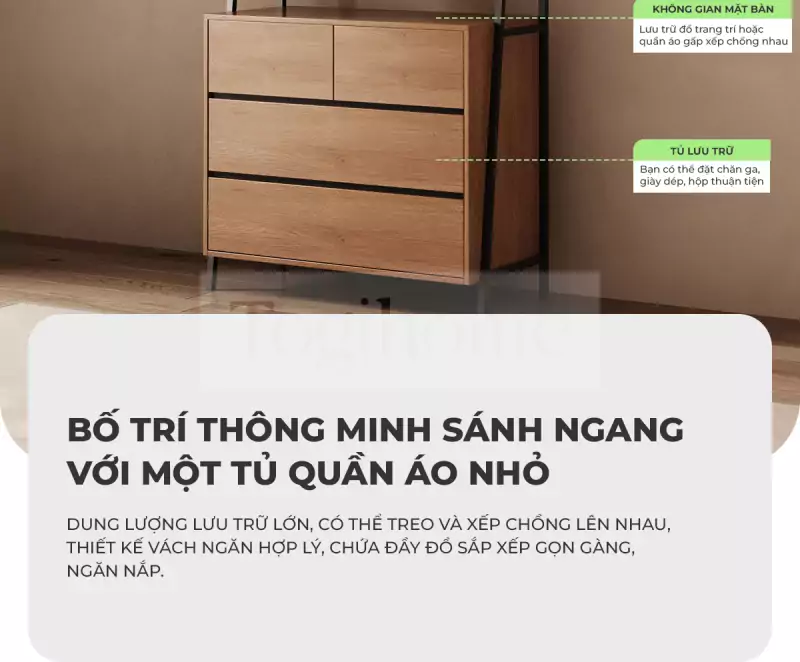 Kệ Treo Quần Áo Togismart TQ054 với sự kết hợp tinh tế giữa chất liệu và phong cách hứa hẹn mang lại cho không gian sống của bạn một diện mạo mới mẻ và thanh lịch