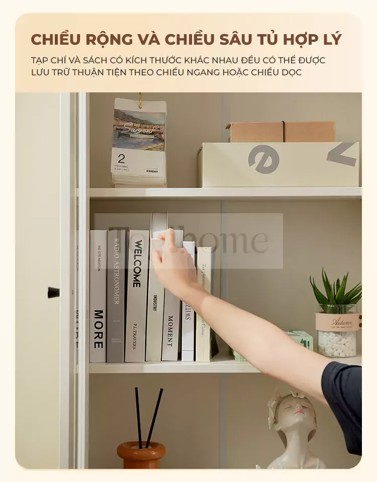 ảnh mô tả Tủ Sách Có Cánh Tủ Kính Togismart TL027