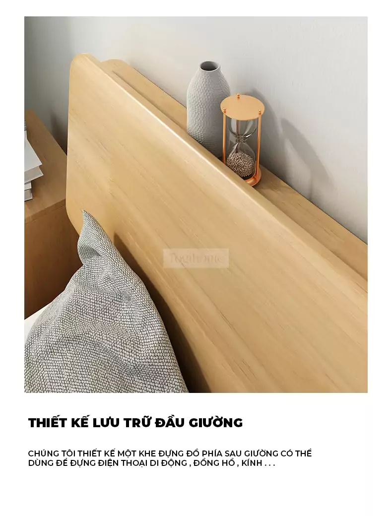 Giường Ngủ Gỗ Tự Nhiên TOGI Smart SC121