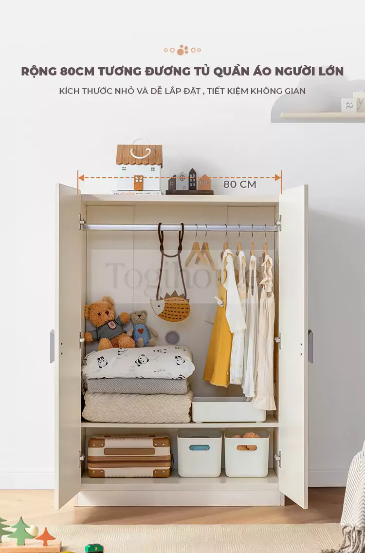 Tủ Quần Áo Dành Cho Bé Togismart TE057
