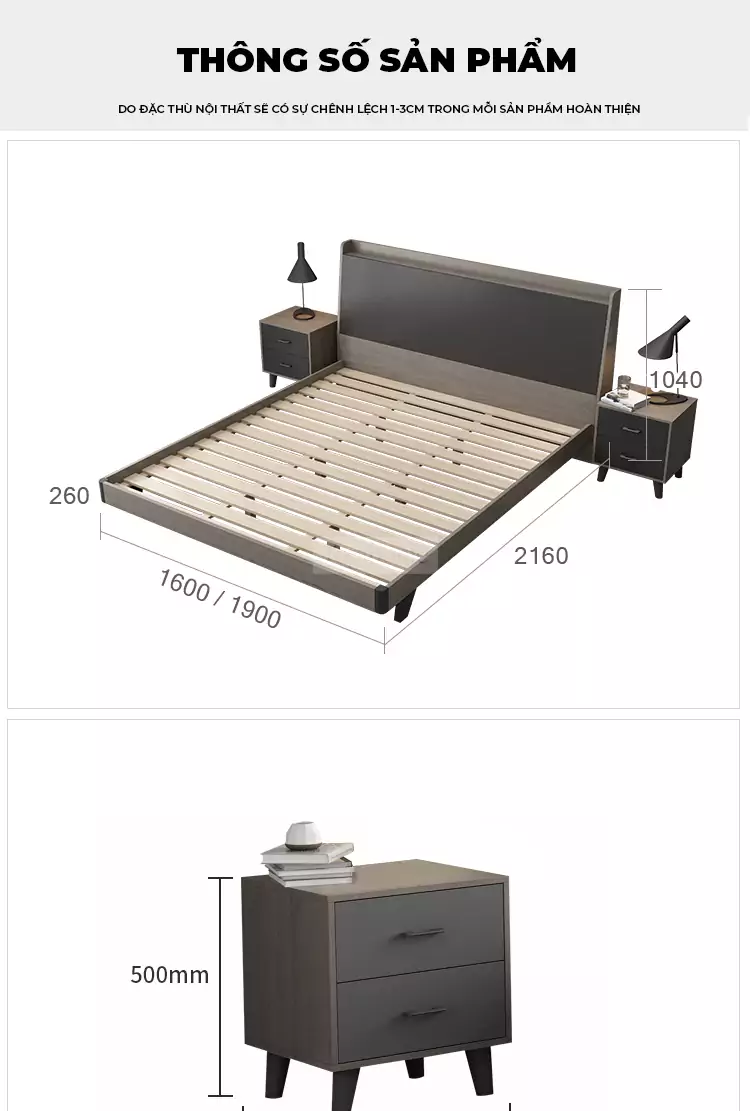 Bộ Giường Ngủ Togismart VX147