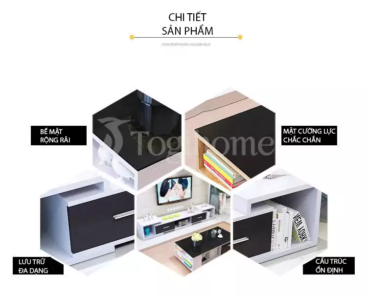 chi tiết của Kệ tủ tivi để sàn KTV 038