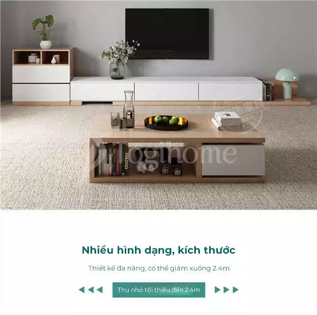 BỘ KỆ TIVI/BÀN TRÀ ĐỂ SÀN KTV 069 đa dạng kích thước