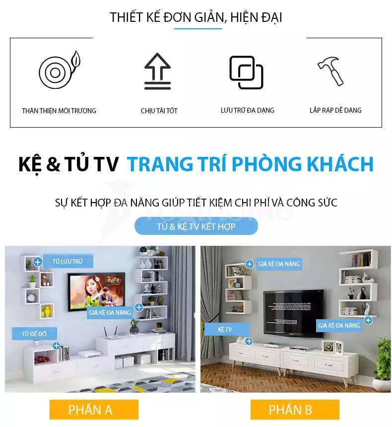 chi tiết của Kệ tủ tivi KTV 009