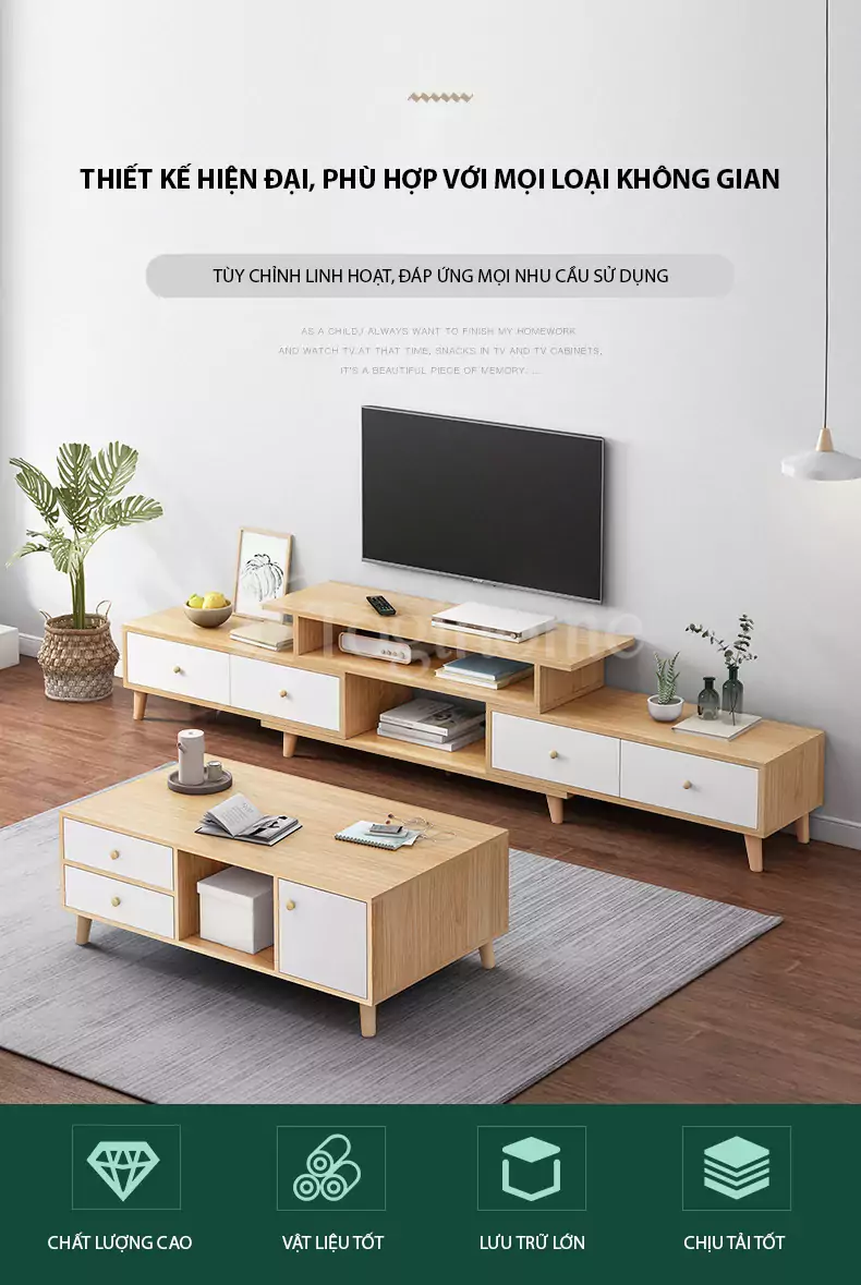 kệ tủ TV TVC035 thiết kế hiện đại