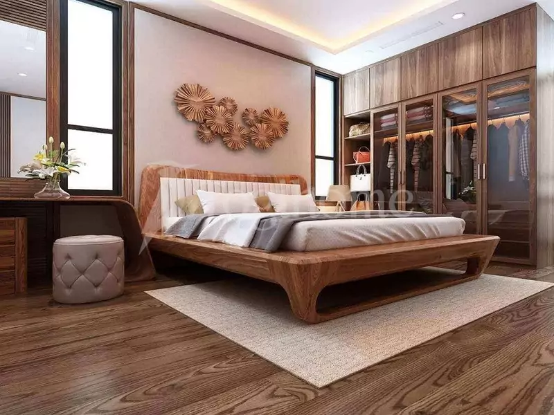 Nội thất phòng ngủ bằng gỗ tự nhiên có độ bền cao