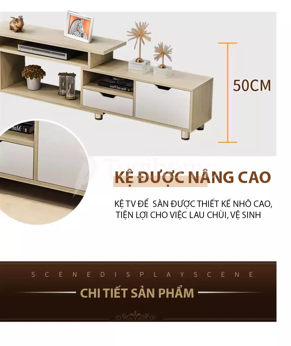 ưu điểm của kệ tủ tivi TVC003