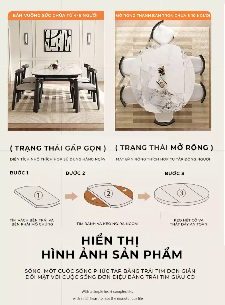 ảnh mô tả bàn ăn dành cho nhà phố TOGI Smart S209