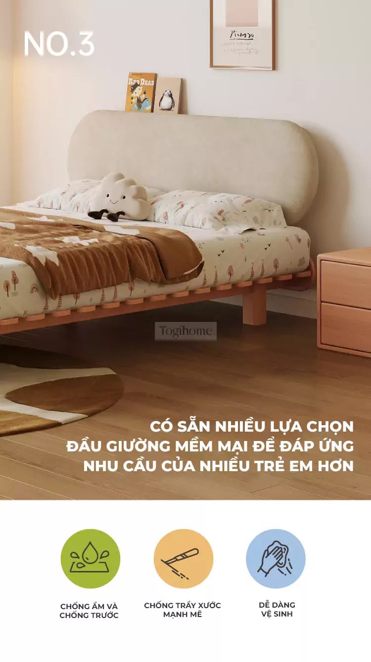 ảnh mô tả Giường Ngủ Dành Cho Bé Togismart GN021