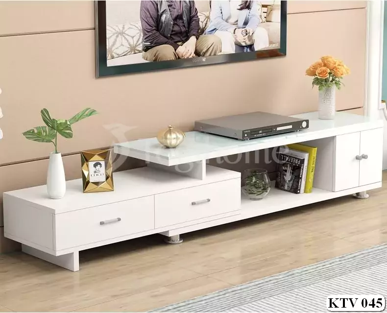 kệ tivi TVC 045 màu trắng