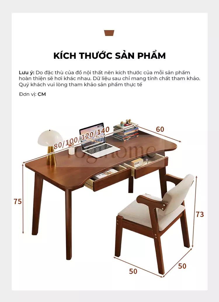 ảnh m&ocirc; tả b&agrave;n học tại nh&agrave; gỗ tự nhi&ecirc;n togi smart BH090