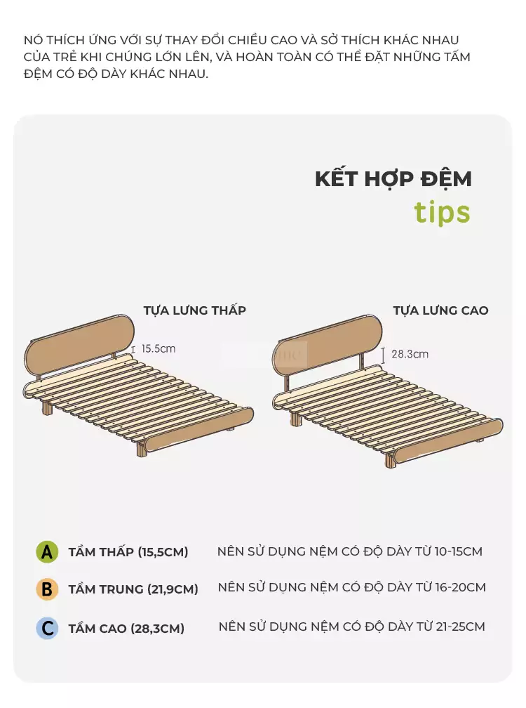 ảnh mô tả Giường Ngủ Dành Cho Bé Togismart GN021