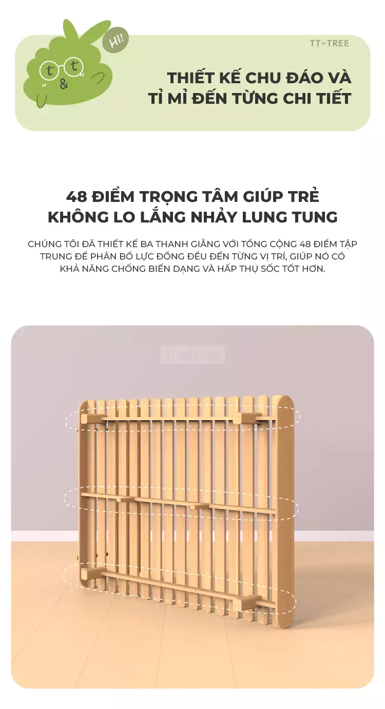ảnh mô tả Giường Ngủ Dành Cho Bé Togismart GN021